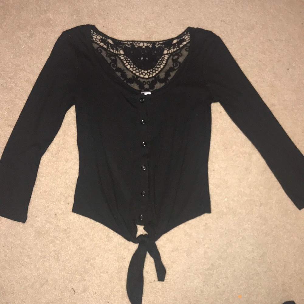 Black Long Sleeve Blouse!